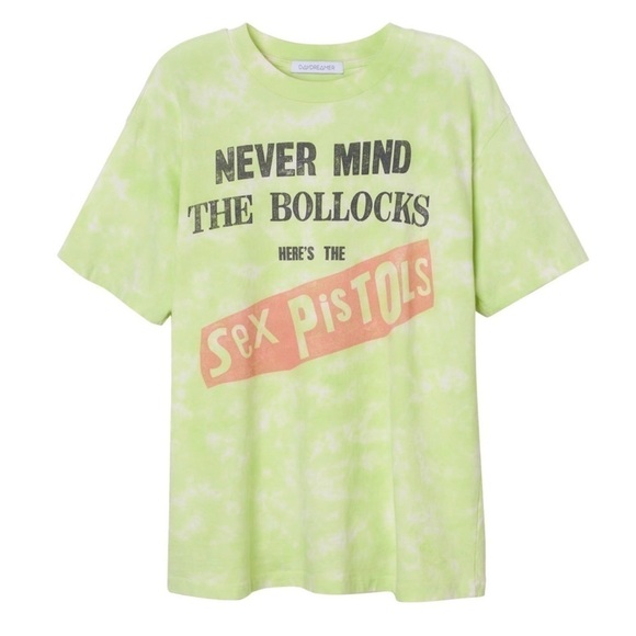 NWT DAYDREAMER Sex Pistols Never Mind The Bollocks 70s Acid Wash Album Tee XS - Picture 5 of 11